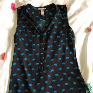 Banana republic sleeveless top